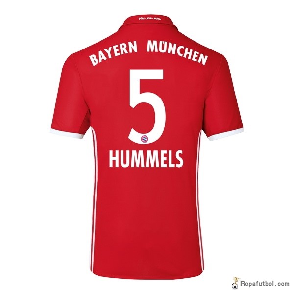 Camiseta Bayern de Múnich Replica Primera Ropa s 2016/17 Rojo